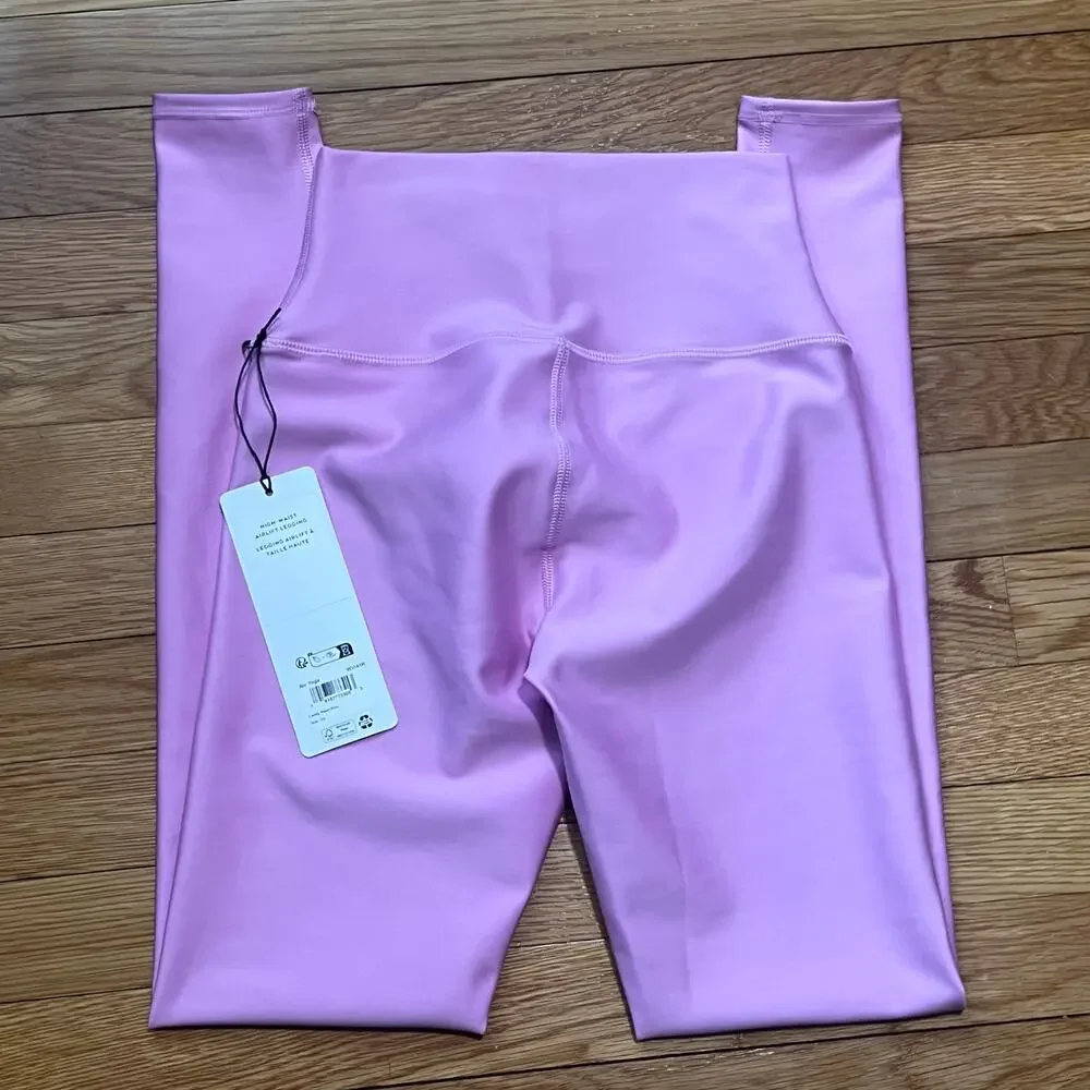 Alo Yoga High Waist Airlift Legging Candy Heart Pink (Full Length) Black XS NWT - Picture 6 of 8